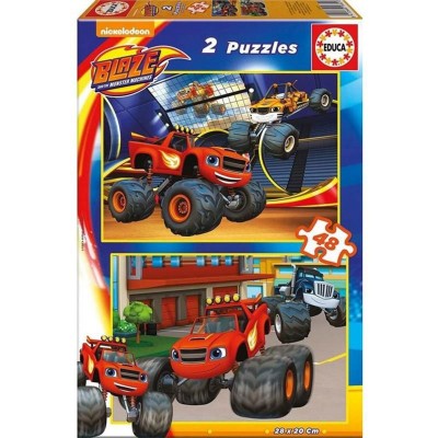 Puzzle 2 x 48 pièces : blaze et les monster machines  Educa    064502